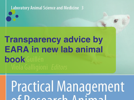 Transparency advice by EARA in new lab animal book