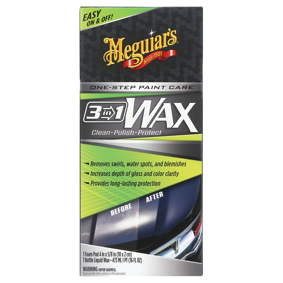 Thumbnail: Meguiar's 3-in-1 Car Wax Cleaner Polish Protect Bottle 16 oz