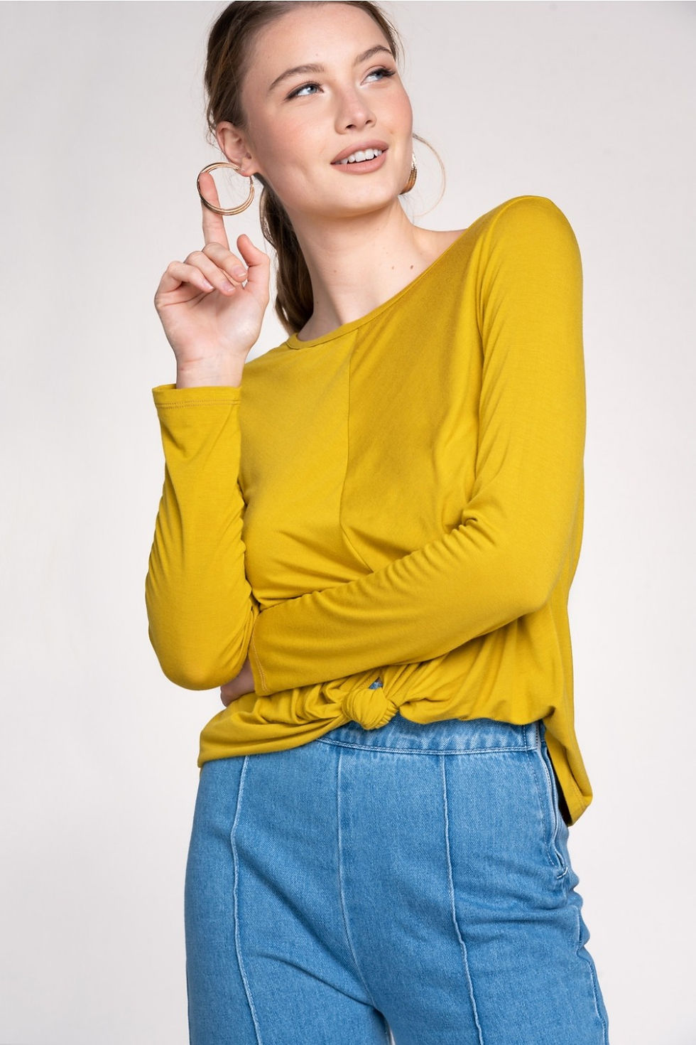 Thumbnail: Front Knot Jersey Top