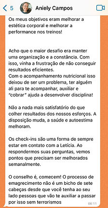 DEPOIMENTOS DE PACIENTES