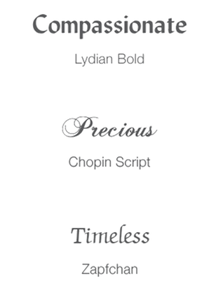 fonts for Lifestyle Bronze Plaque