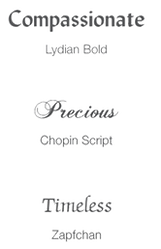 Fonts for Bronze Plaques