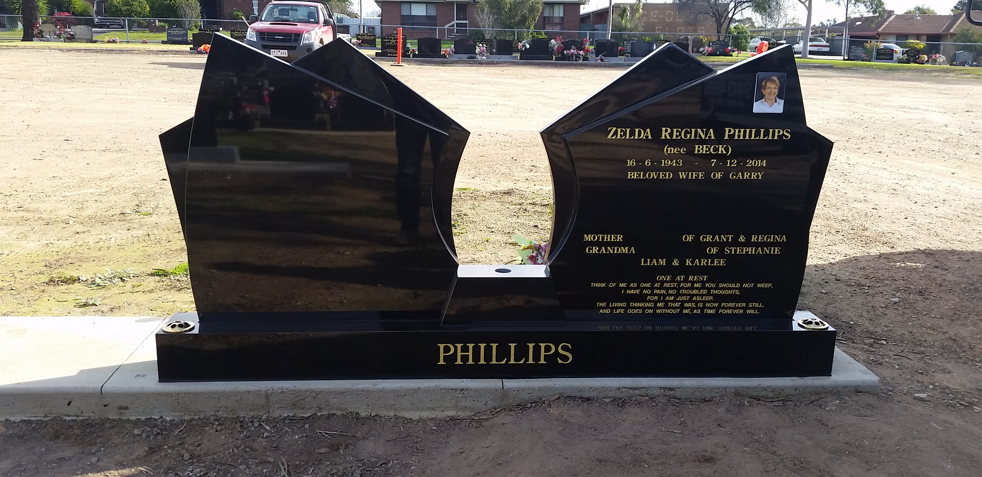 JB Wilson Stonemasons Custom Headstones Laser & Sandblasting options