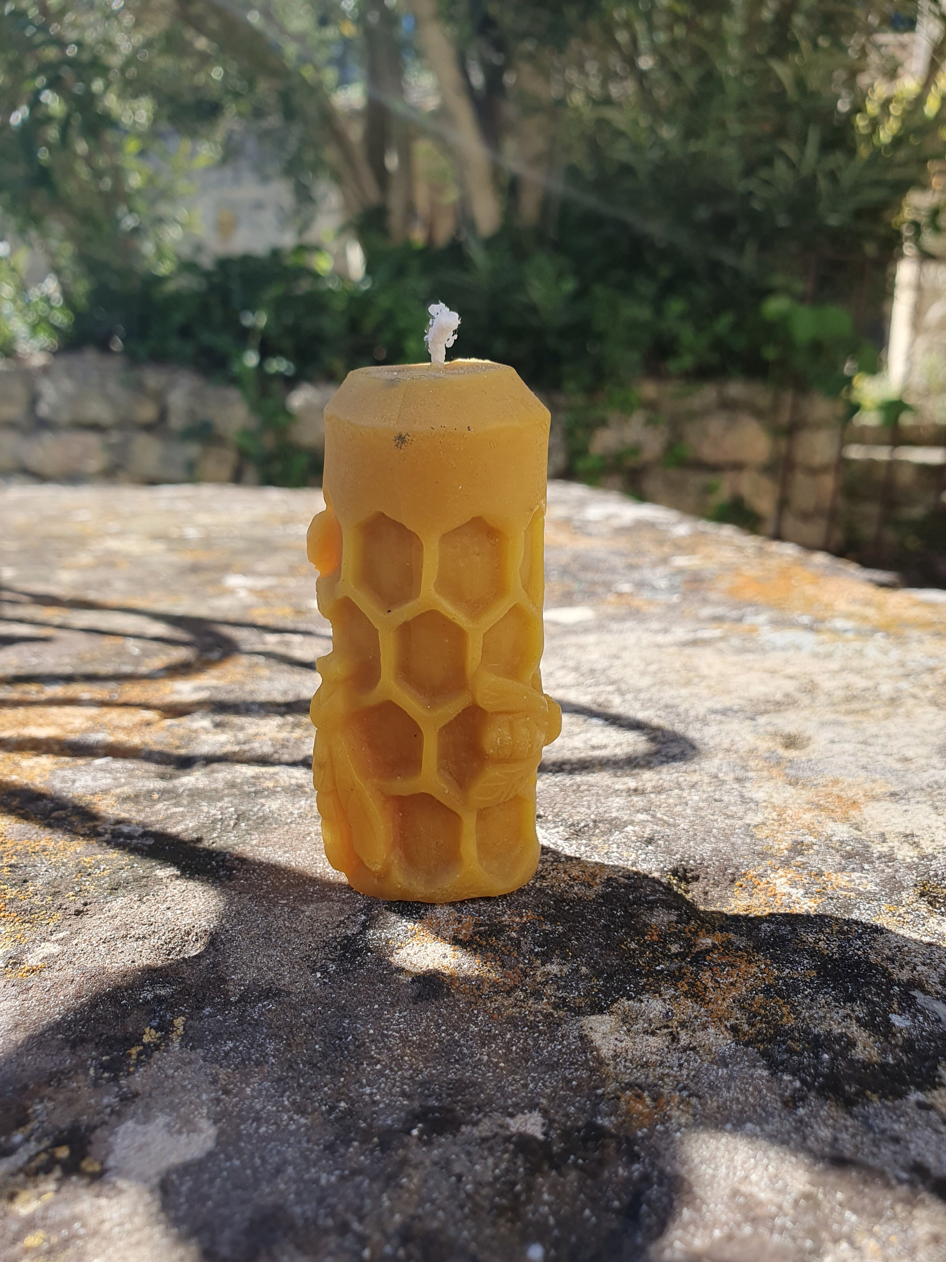 Bougie à la cire d'abeille