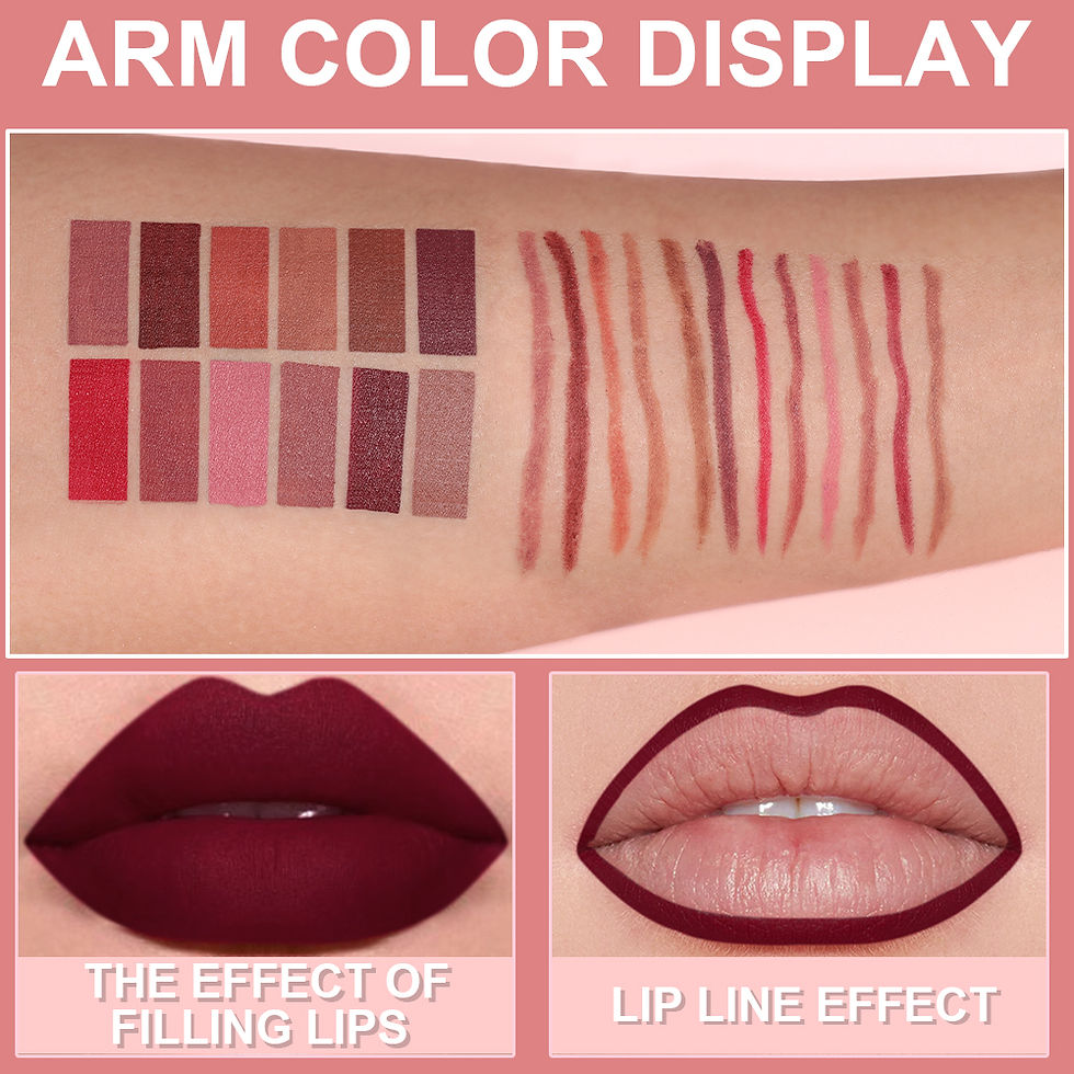 Thumbnail: 6pcs Lip Liner Pen Set Long-Lasting, Waterproof Sweatproof, Easy Coloring Non-fa