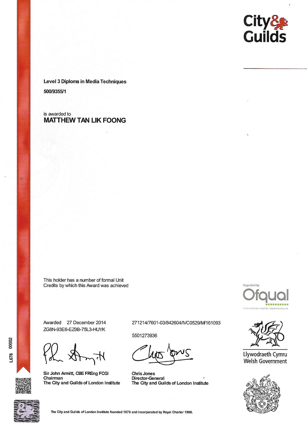 CERTIFICATES