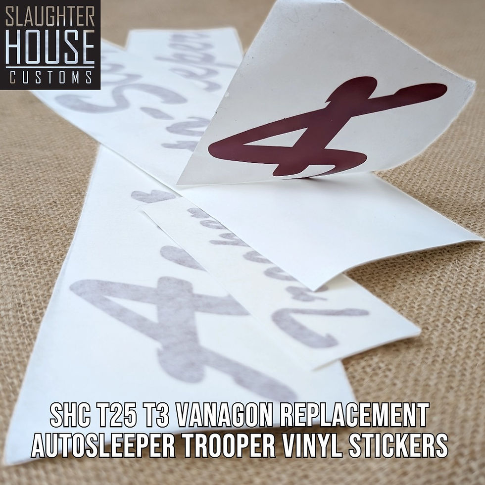 SHC T25 T3 Vanagon Replacement Autosleeper Trooper Vinyl Stickers