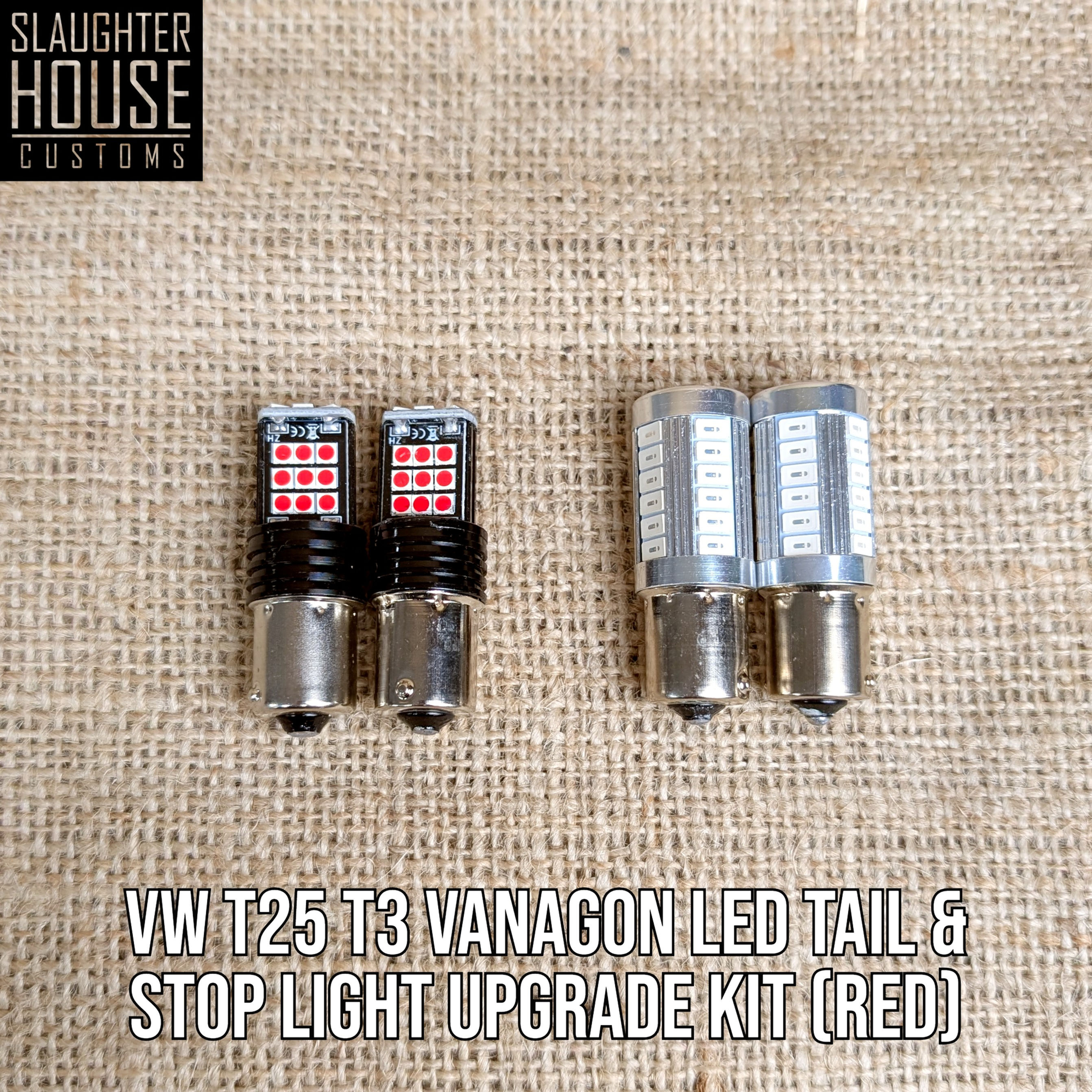VW T25 T3 Vanagon LED TAIL & STOP LIGHT UPGRADE KIT (RED)