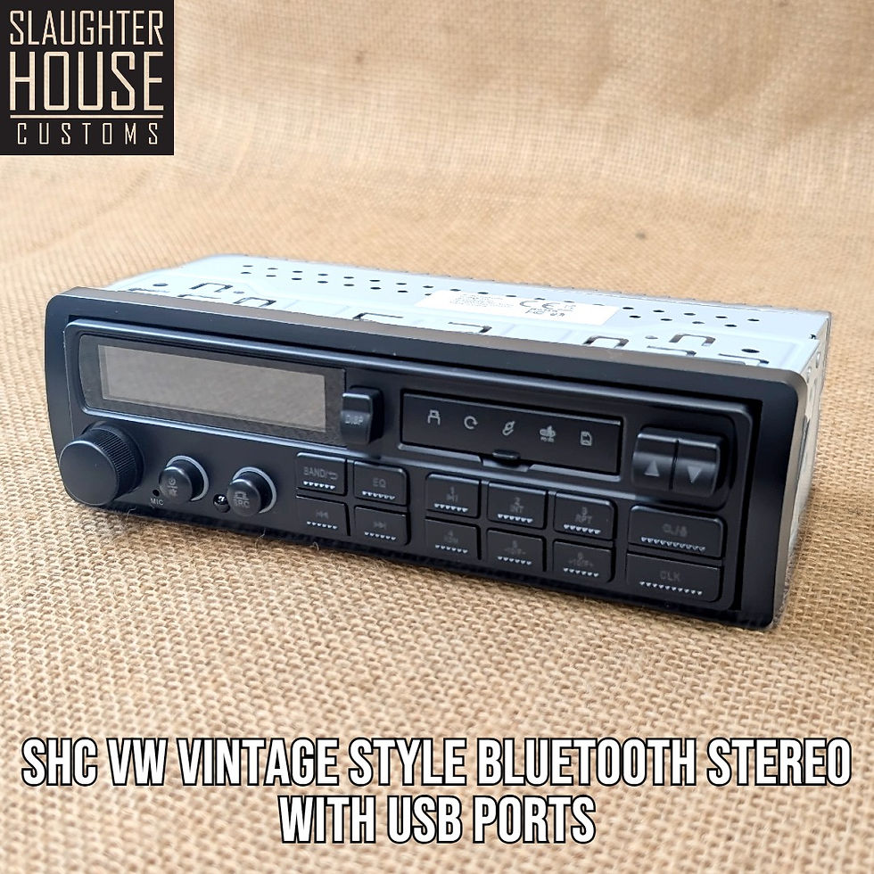 Thumbnail: SHC VW Vintage Style Bluetooth Stereo With USB Ports (Single Dial)