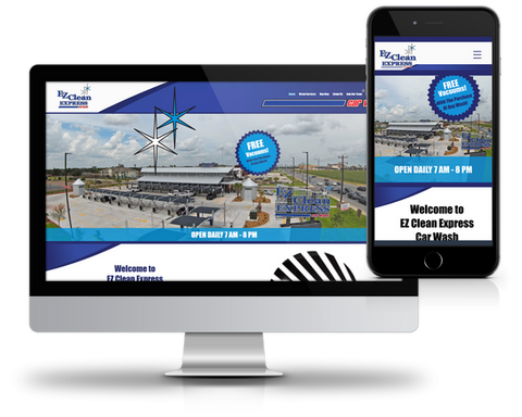 The Agency At ICS provided Website Design & Development to EZ Clean Express  Car Wash.