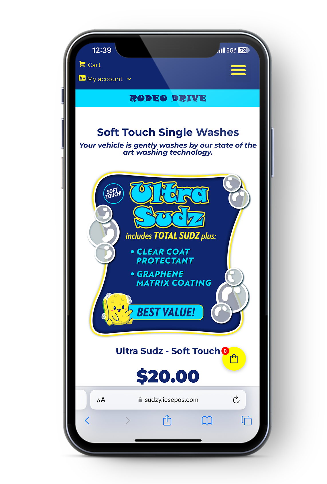 Sudzy Sponge Car Wash - WashNow! Online Store DEMO