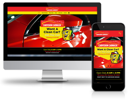The Agency At ICS provided Website Design & Development to CarVision Car Wash.