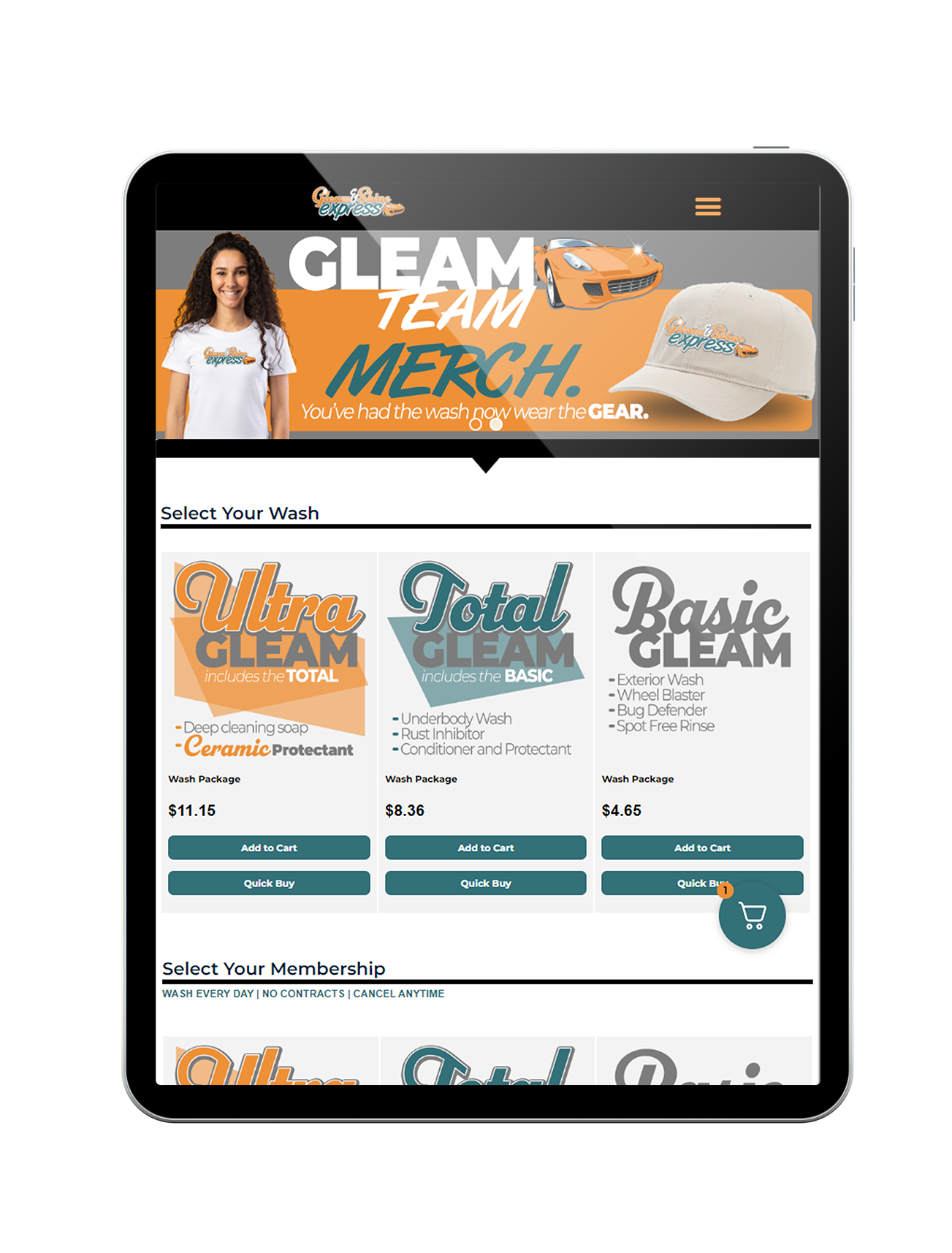 Gleam & Shine Express - WashNow! Online Store