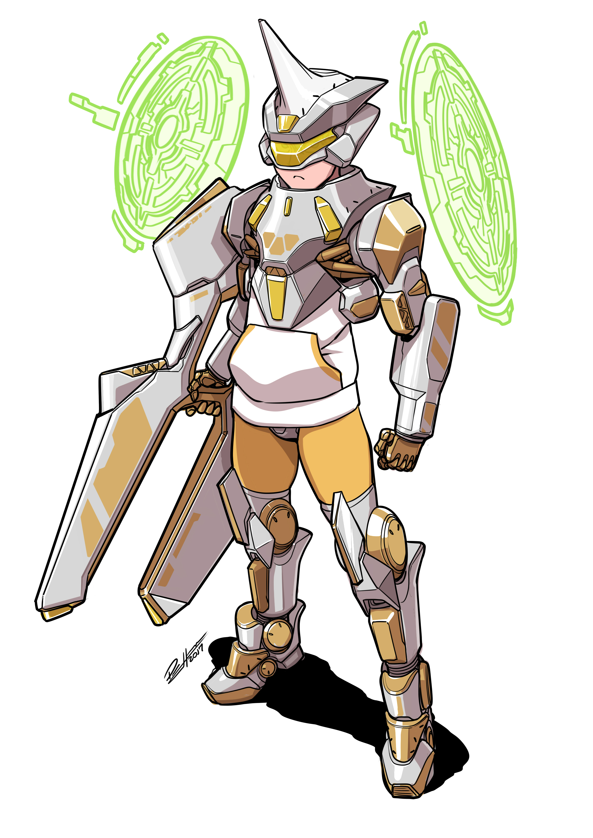 MM main char Armor Silver gold