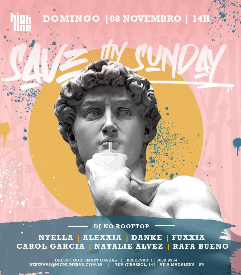 08/11 - Lista Social Unissex - Highline Bar - Save my Sunday