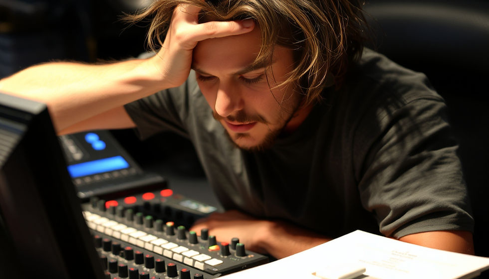 Bruh looks tired from trying to mix!