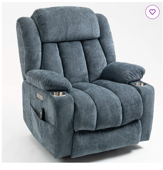 Azelle Power Lift Chair Recliners Infinite Position with Massage,heat,cup Holder