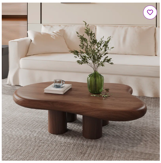 Leshaunda 48" Brown Wood Coffee Table