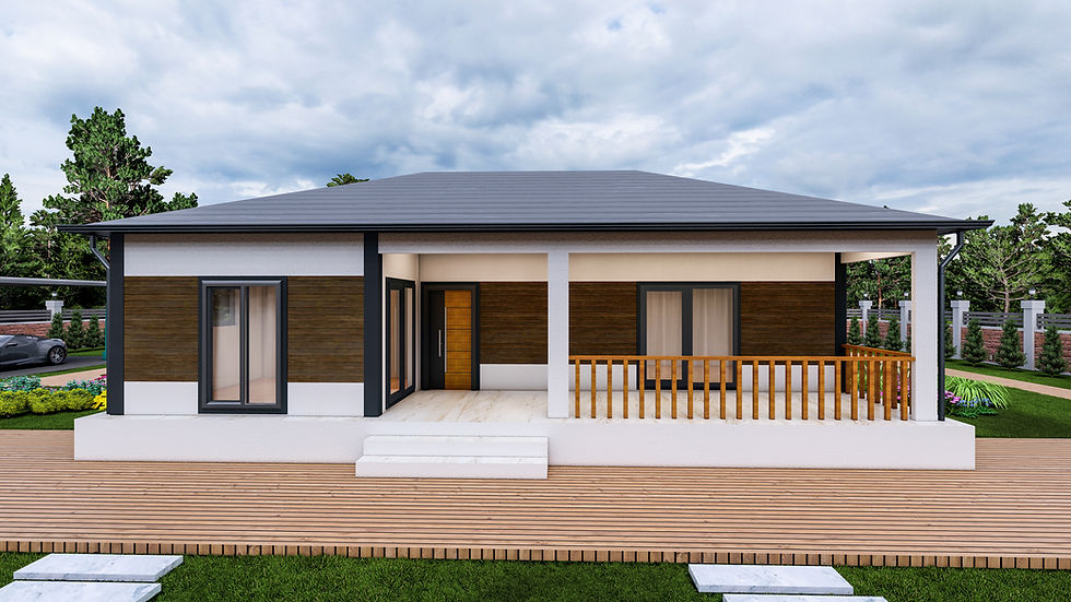 Küçük resim: 124 M2 TEK KATLI ÇELİK EV