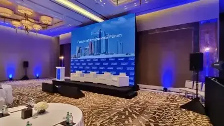 LED screen rental at Park Hyatt Saadiyat Island Abu Dhabi with high-resolution display for luxury events and presentations
