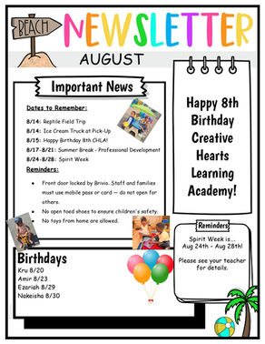 Check Out Our August Important News & Birthdays