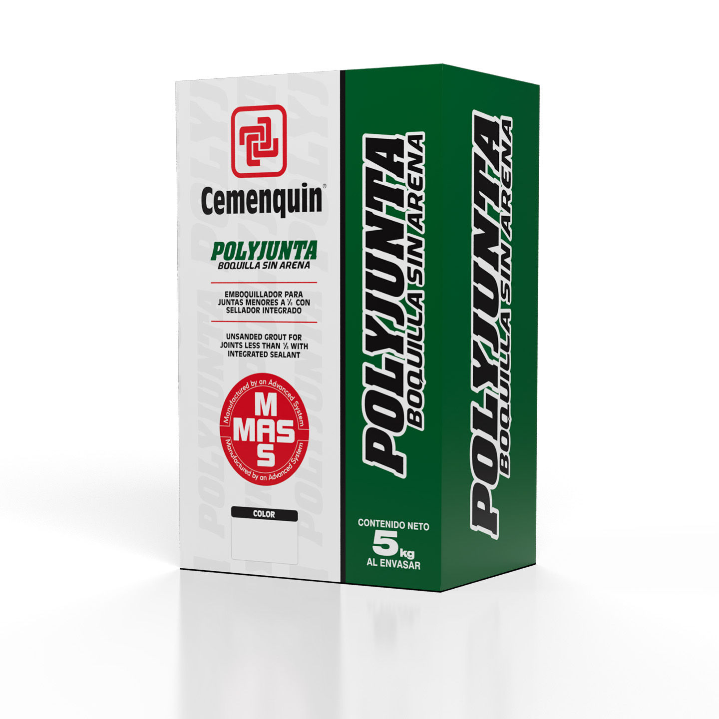 BOQUILLA SIN ARENA 55 WHITE 5 KG, CEMENQUIN