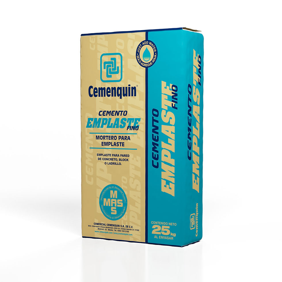 Miniatura: CEMENTO PARA EMPLASTE FINO SACO 25 KG CEMENQUIN