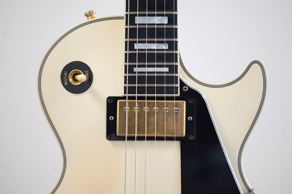 Thumbnail: 2007 Gibson Custom Les Paul Custom Alpine White - Naturally Aged