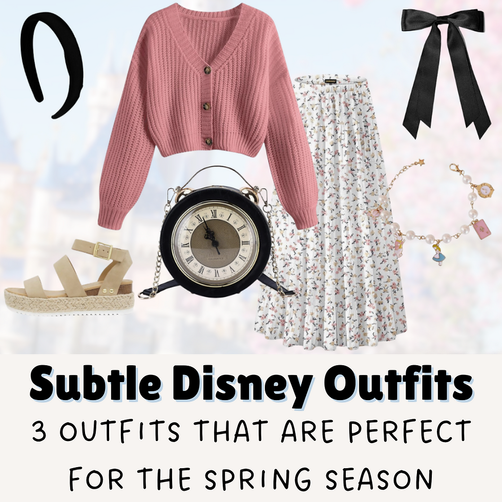 Subtle Spring Disney Outfits