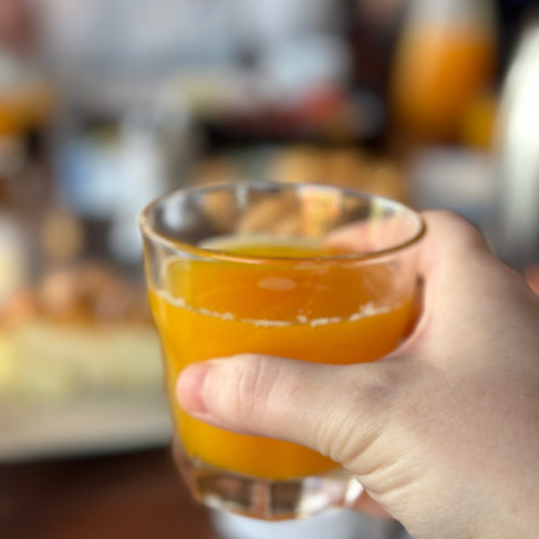 Ohana Character Breakfast- fruit and pog juice
