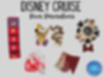 Disney Cruise door decorations for an Alaska sailing featuring a fish extender, Alaska-themed magnets, red plaid bunting, red string lights, Mickey-inspired door magnets, moose accents, and cruise stateroom decorating ideas.