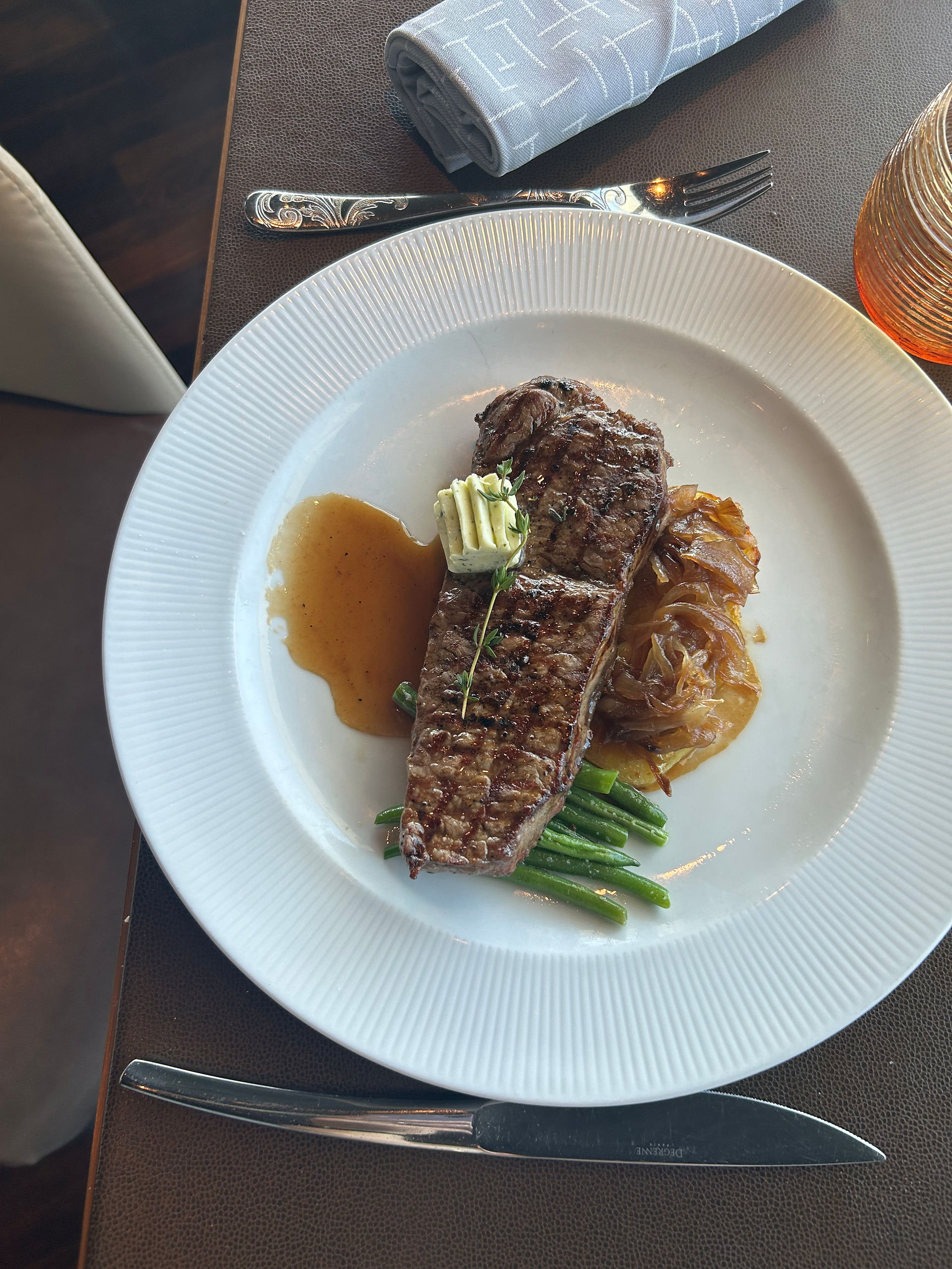 Grilled Cut Sirloin Steak at Palo on a Disney Cruise