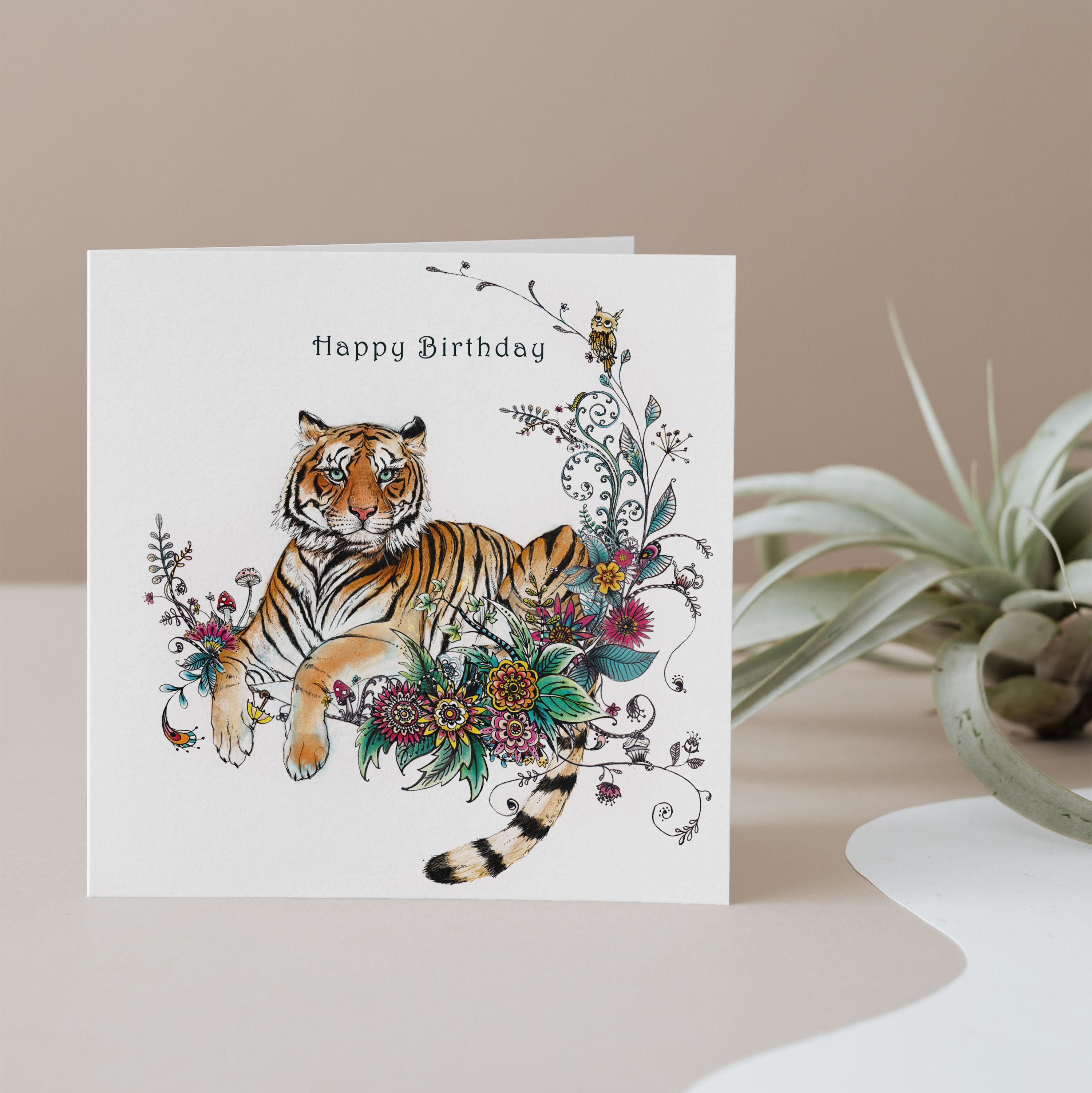 Happy Birthday Tiger Card