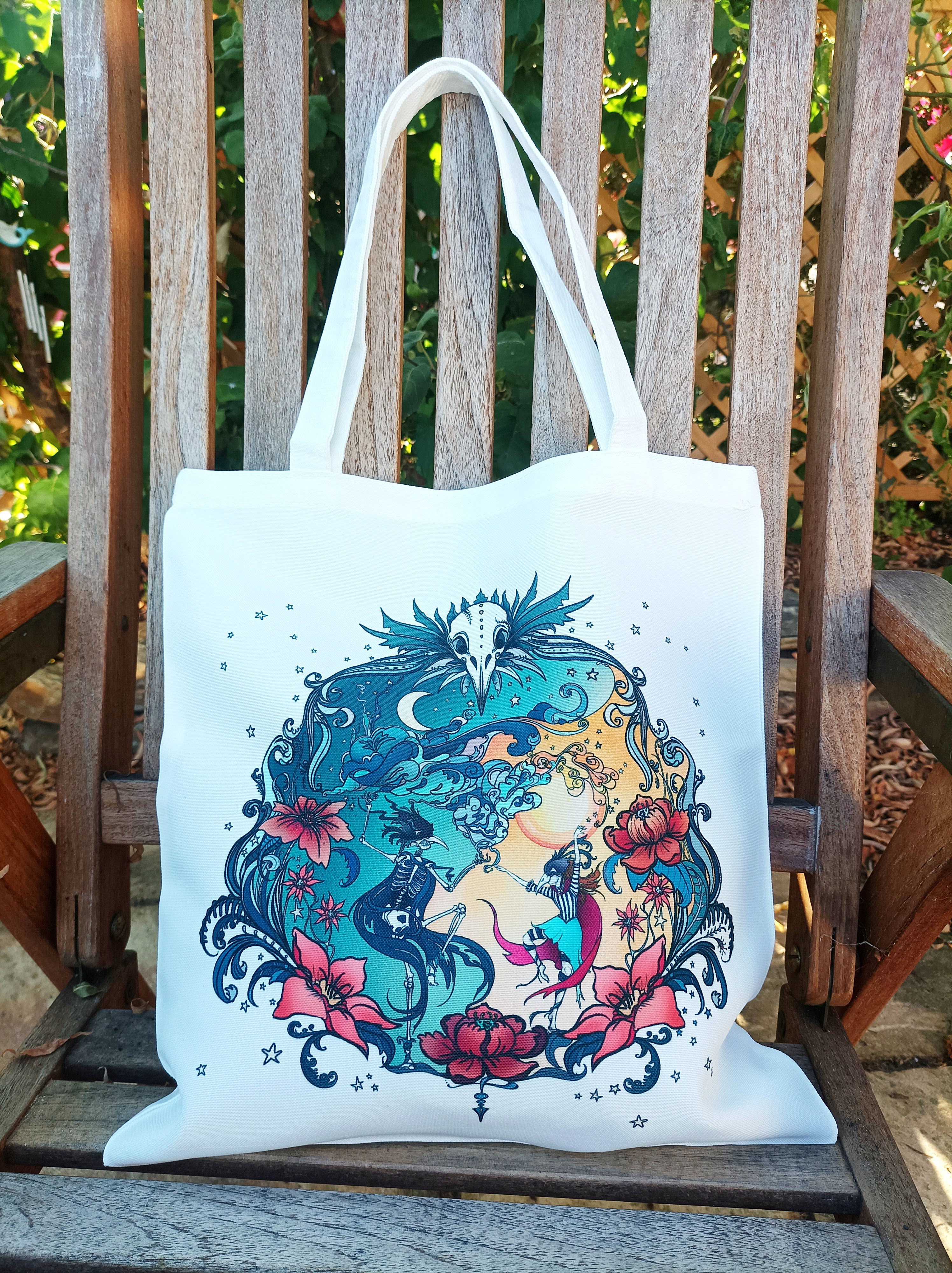 Dance Macabre Tote Bag | Gothic Fantasy Art