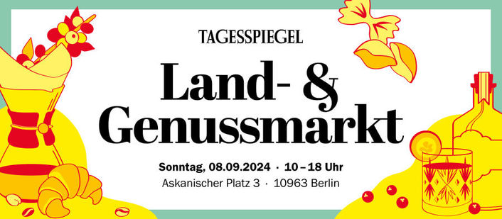 Tagesspiegel Land- und Genussmarkt am 8. September