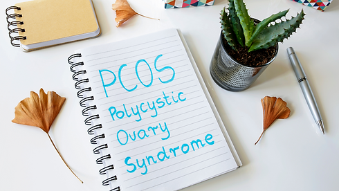PCOS written in a diary.