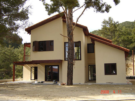 wooden eco-friendly strong sustainable timber frame house construction development Cyprus