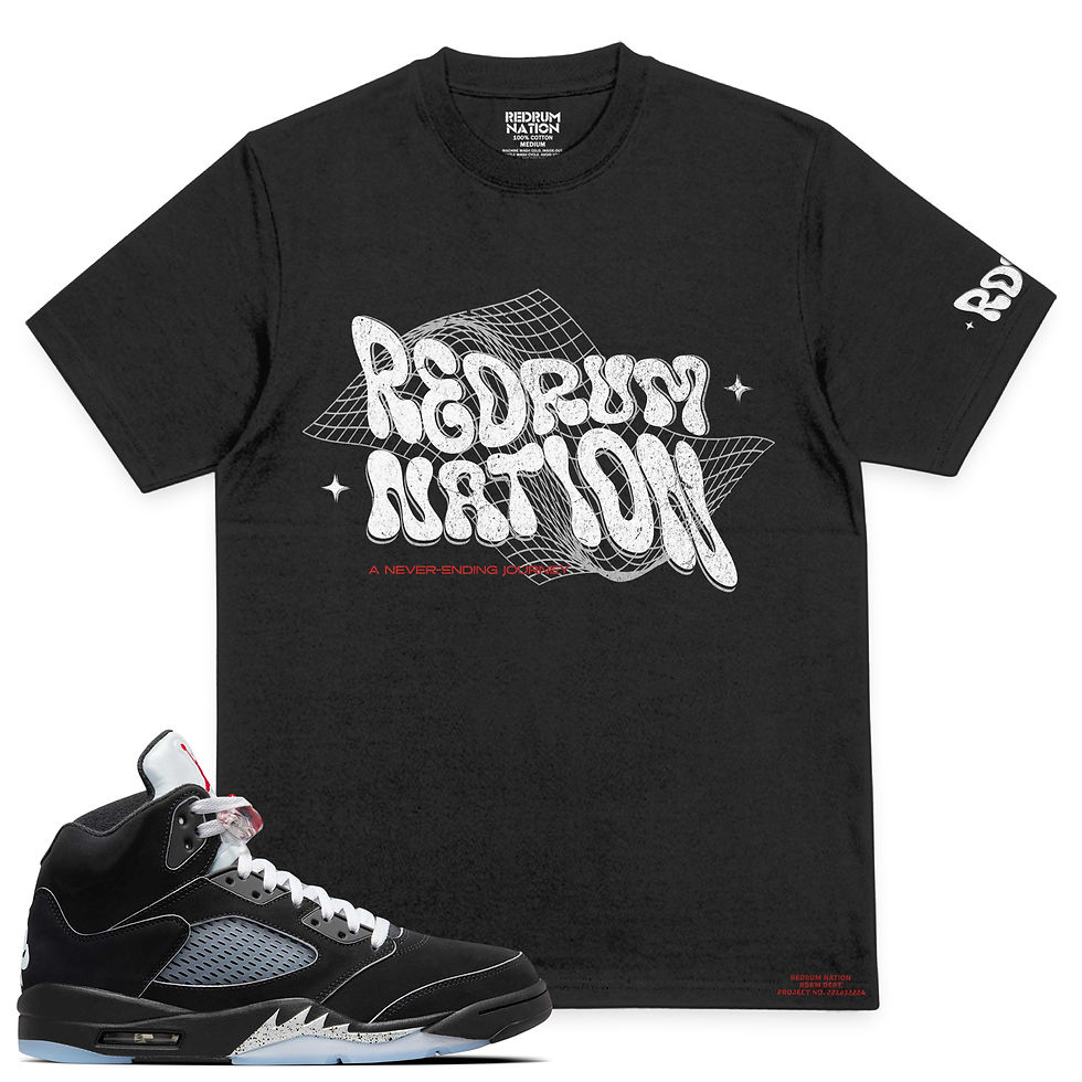 Thumbnail: Black/Metallic Silver 5 Redrum Nation V31 T-Shirt