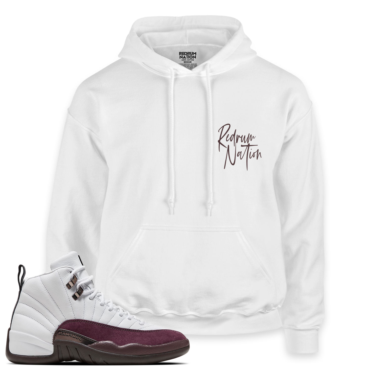A Ma Maniere White 12 Redrum Nation Pullover Hoodie