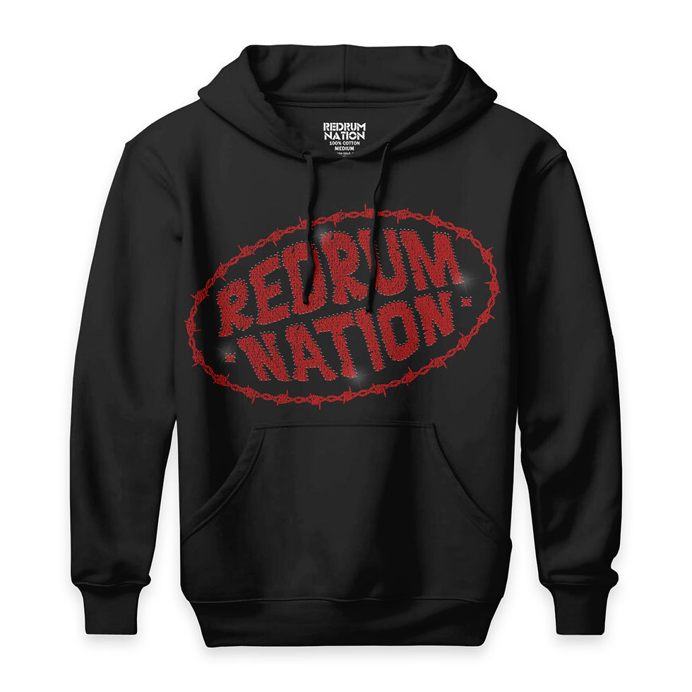 Thumbnail: Flu Game 12 Redrum Nation V32 Rhinestone Pullover Hoodie