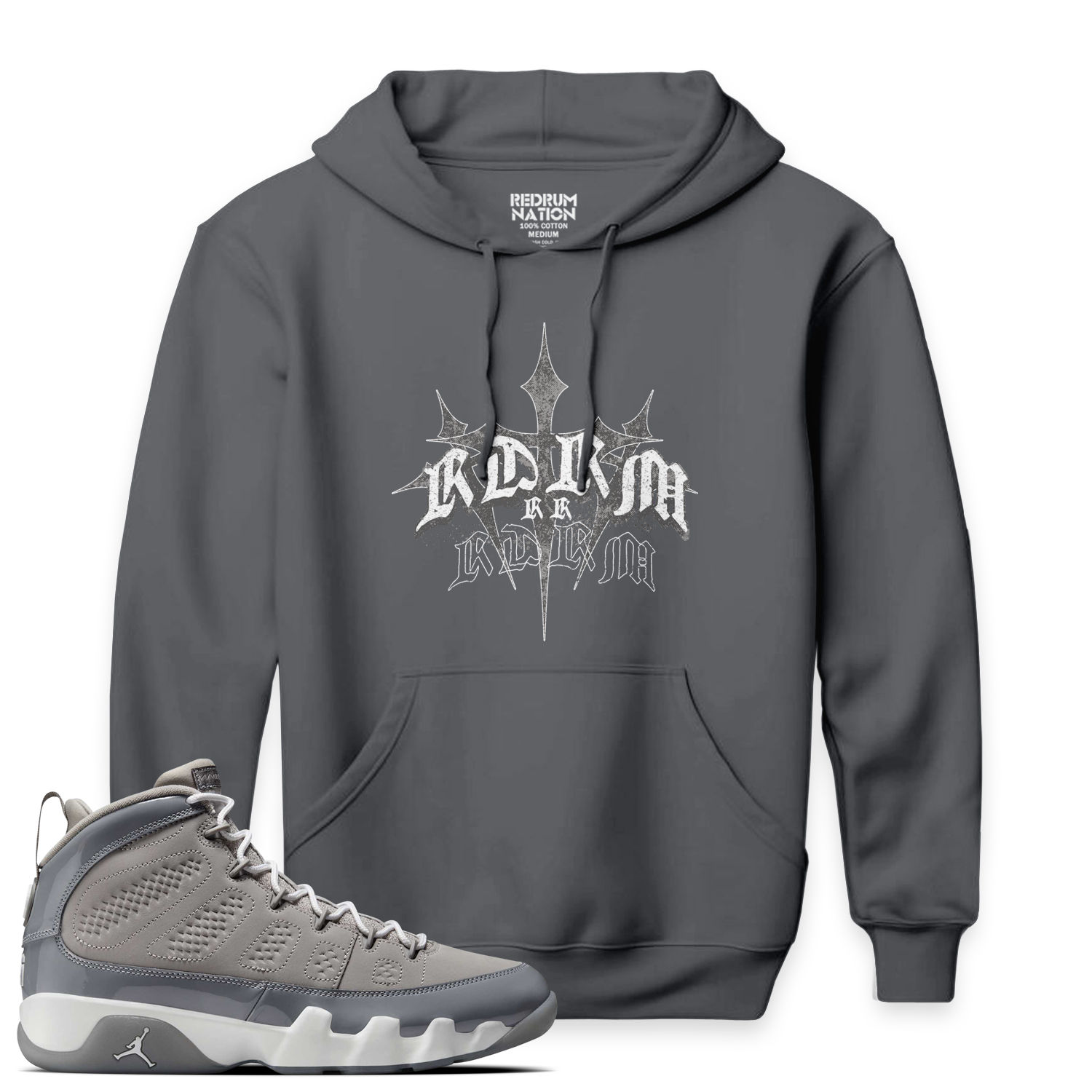 Cool Grey 9 RDRM V12 Pullover Hoodie