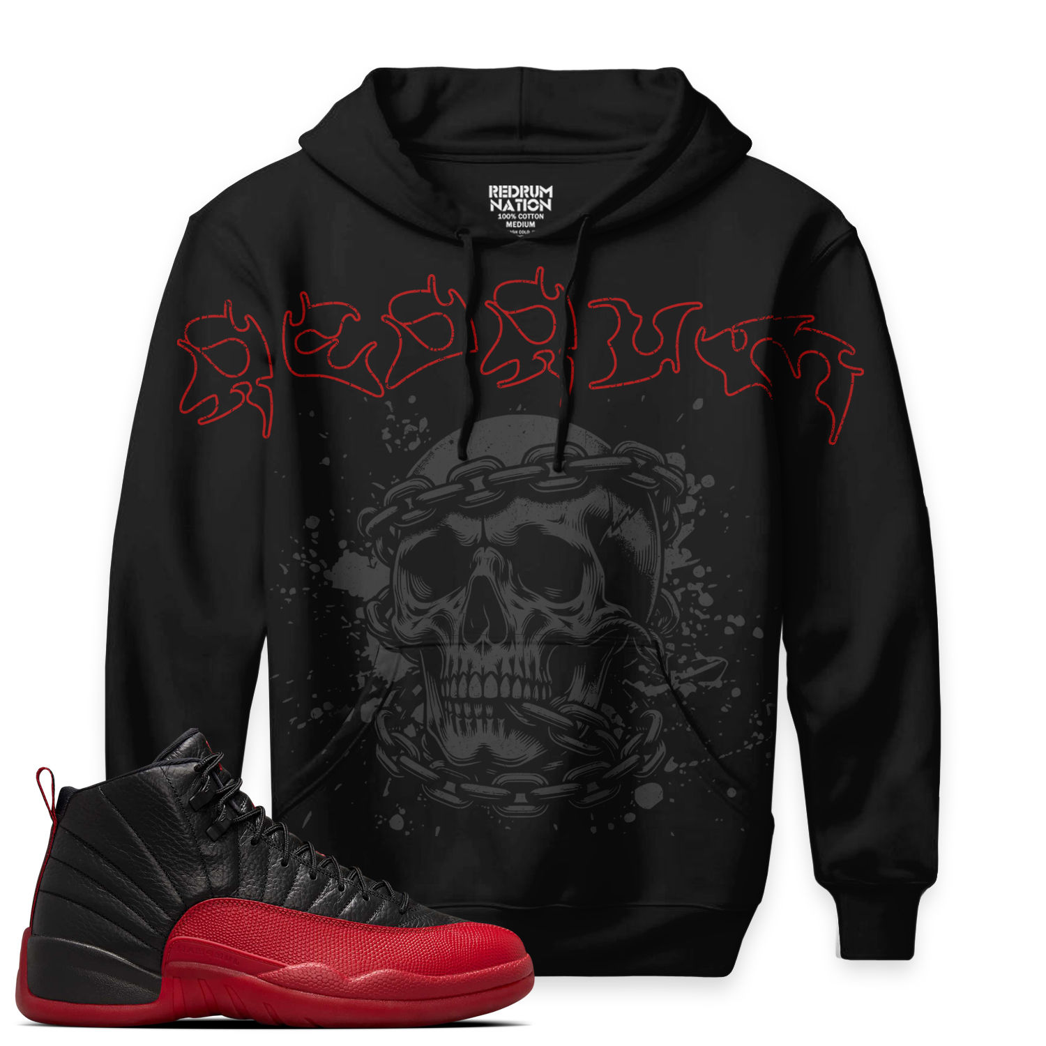 Flu Game 12 Redrum V23 Pullover Hoodie