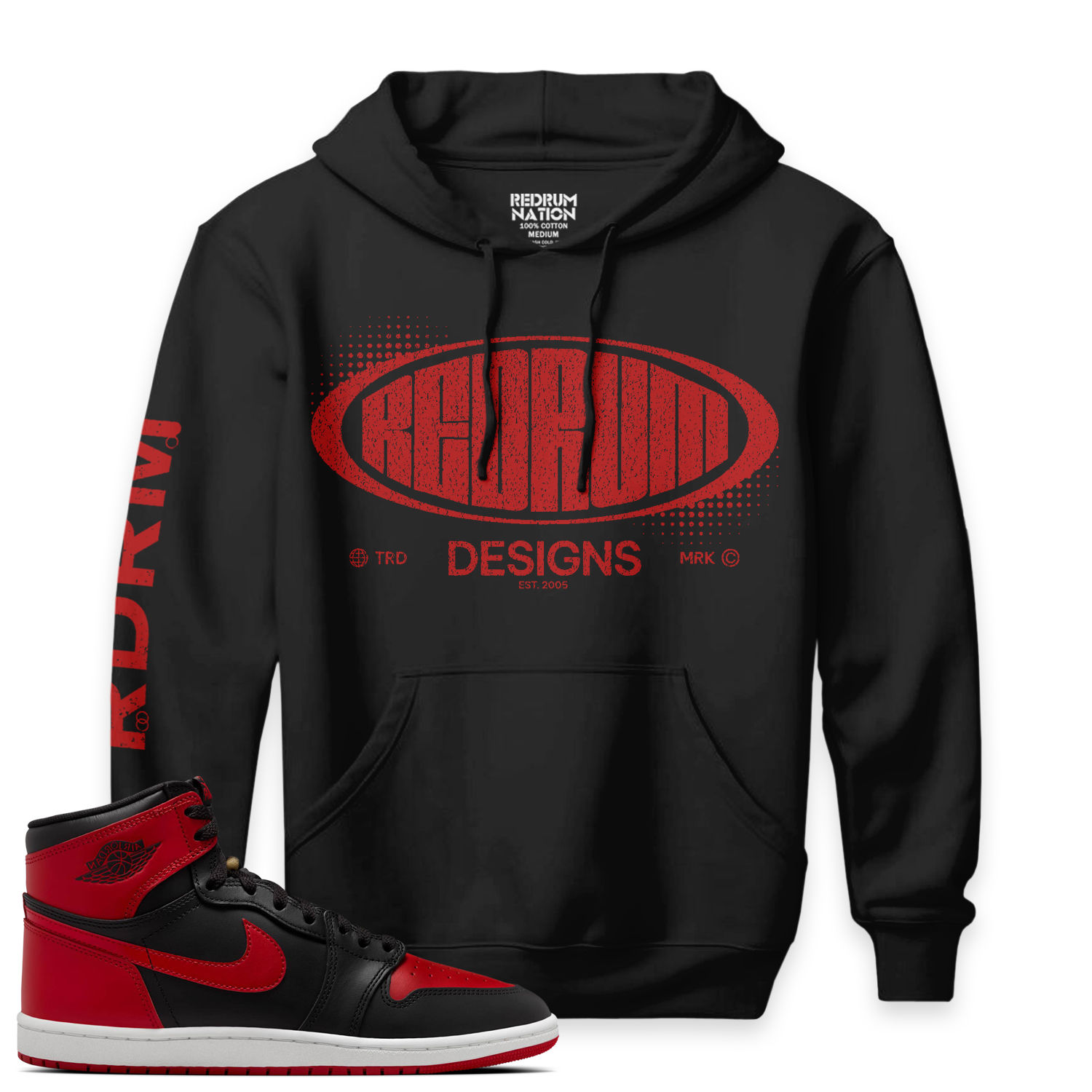 Bred 1 Redrum RDRM V9 Pullover Hoodie