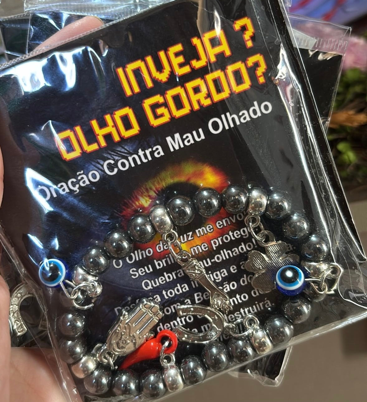 Pulseira amuletos - Olho Gordo