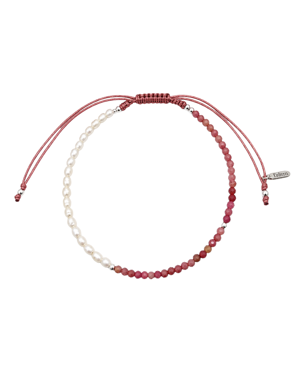 Pulsera de Perlas y Gemas naturales hilo
