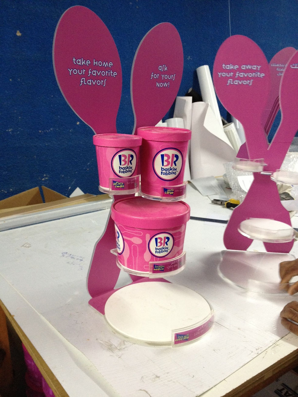 Acrylic containers- display items