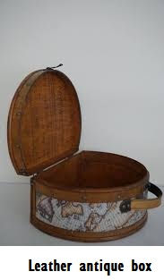 Leather antique box6