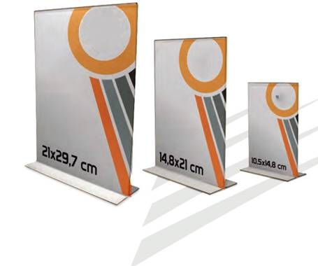 Acrylic T shaped stand for flyer