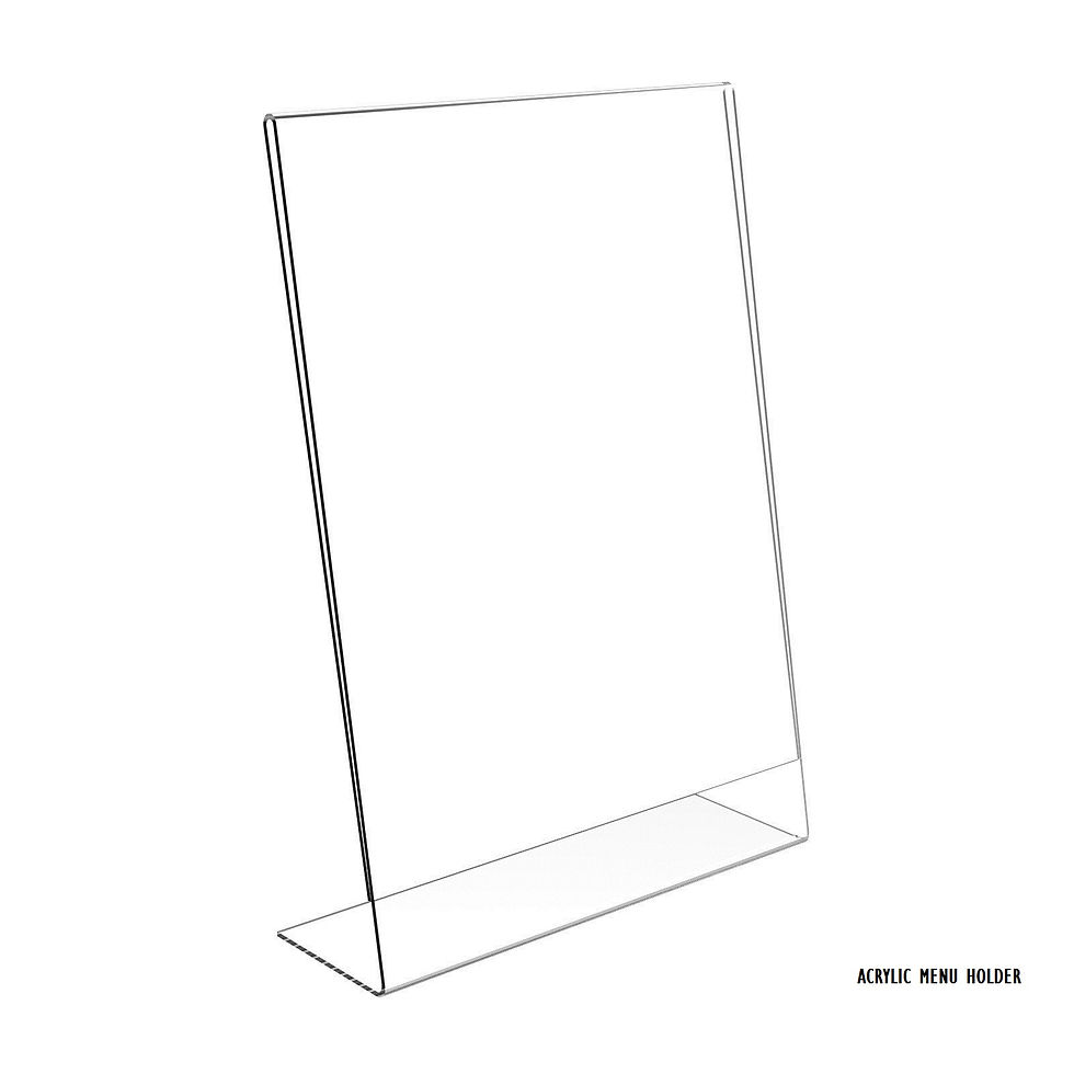 Acrylicmenuholder