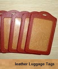 leather luggage tags